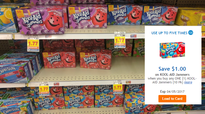 Coupon Reset! KoolAid Jammers 10 ct. Only 0.77 at Kroger
