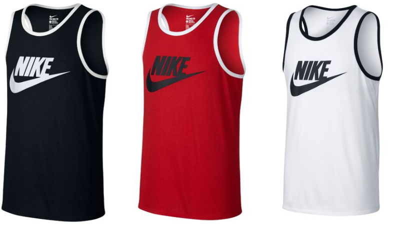 black and red nike tank top